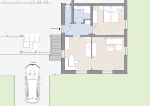 Stilvolles Apartment für 2 mit Terrasse