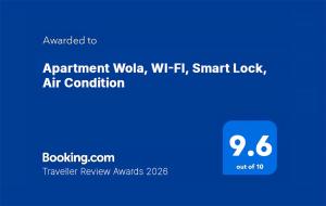 Apartment Wola, WI-FI, Smart Lock, Air Condition