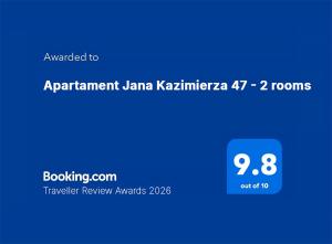 Apartament Jana Kazimierza 47 - 2 rooms, 70m2, Balkon, Parking, szybkie WI-FI