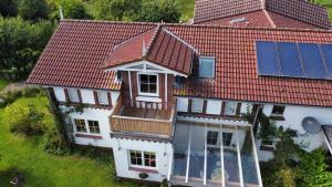 Erdgeschoss, überdachte Terrasse, Familienbett, Holzfußboden