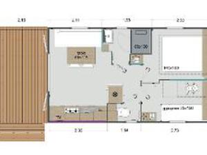 Mobil home - animaux admis - 6 pers. - API-1-52-2242