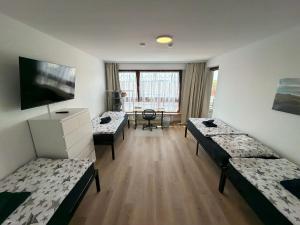 Modern 3-room apartment with big living room & balcony