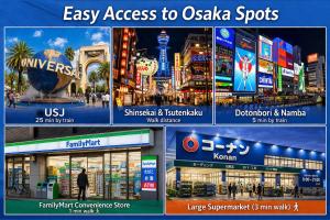 Easy access to Namba,Shinsekai G706