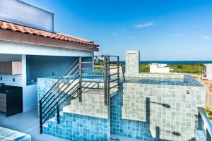 Villa com Rooftop Privativo, Vista Mar, Piscina, Área Gourmet Completa, 3 Banheiros, Home Office, Varanda, 5km Praia do Patacho