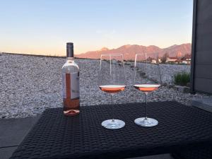 Studio mit Alpenblick und privaten Terrasse