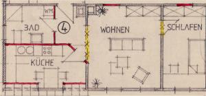 Mitarbeiterwohnung nahe Saaleck Kaserne
