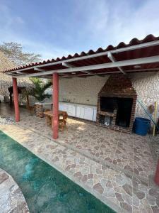 cabaña privada en santa veronica piscina y BBQ
