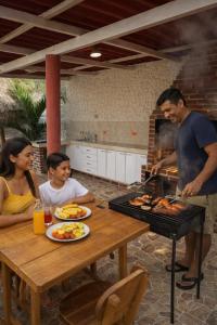 cabaña privada en santa veronica piscina y BBQ