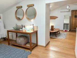 Premium Loft in heart of village exterior AC