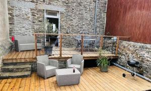 Cancale Port Oceanfront with Private Terrace