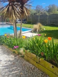 maison de vacances avec piscine et salle de sport