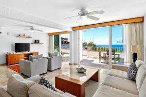 Upscale bayview villa with hot tub, private terrace, pool & stylish interiors