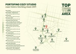 Portofino Cozy Studio near Metro Working Desk w WiFi