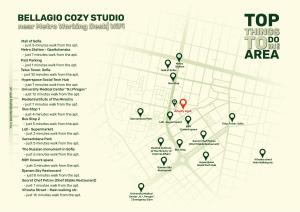 Bellagio Cozy Studio near Metro w Working Desk and WiFi