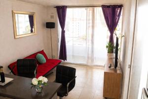 cavancha departamento una cama doble y sofa cama