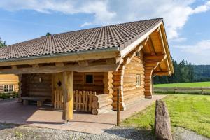 Blockhaus Almhütte Hofblick