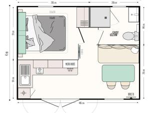 Mobil-home cosy, animaux OK - 2 pers. - API-1-52-2464