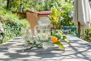Cottage rustico con vista mare