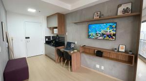 Studio Design: 600m Metrô | Ar Cond. & Wi-Fi 500mb
