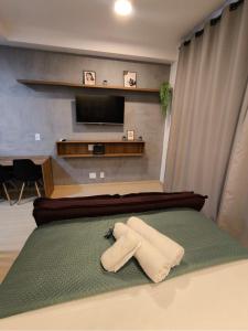 Studio Design: 600m Metrô | Ar Cond. & Wi-Fi 500mb