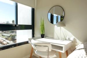 Beach terraced house close town