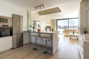 Beach terraced house close town