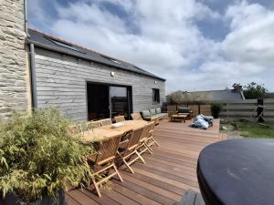 Chalet avec bain nordique-terrasse