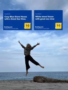 White stone house with great sea view