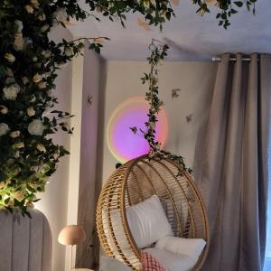 Suite Romantique Florale Balnéo Rennes parking