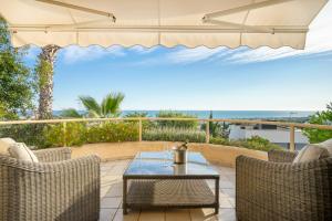 3 bedroom villa with shared pool and amazing sea views