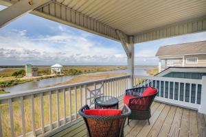 Appreciate sound views at Knot Fade Away, a spacious 4-bedroom in North Topsail Beach
