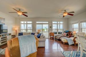Appreciate sound views at Knot Fade Away, a spacious 4-bedroom in North Topsail Beach