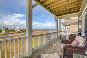 Appreciate sound views at Knot Fade Away, a spacious 4-bedroom in North Topsail Beach