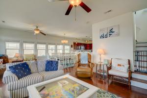 Appreciate sound views at Knot Fade Away, a spacious 4-bedroom in North Topsail Beach