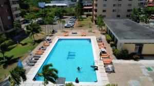 Beach-side condos at Turtle Beach Towers