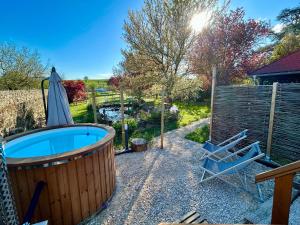 Domaine de la Mance - Roulotte tout confort avec petit-déjeuner inclus, bain nordique en supplément