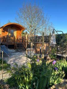 Domaine de la Mance - Roulotte tout confort avec petit-déjeuner inclus, bain nordique en supplément