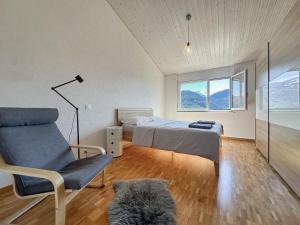 Sunny Alps Panorama Modern House above Sion