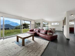 Sunny Alps Panorama Modern House above Sion