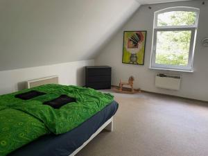 Haus mit Blick ins Trebeltal