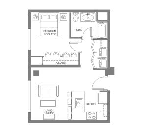Pool view apartment