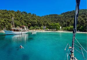 green & blue villa
