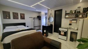 Loft moderno com ar-condicionado 1km da rodoviária