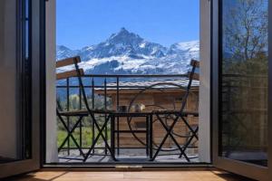 Apartment overlooking Mont Blanc with parking