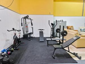 Private family villa with swimming pool and gym near Alicante