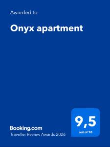 Onyx apartment