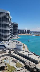 شقه فندقيه بابراج العلمين الجديده ذا جيت الساحل الشمالي Apartment in El-Alamein Towers The Gate Tower 06 North Coast