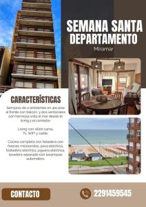 Departamento dos ambientes Hermosa Vista al Mar