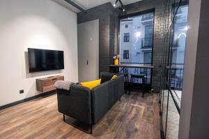 Modern Studio & Balcony on a Quiet Riga Street