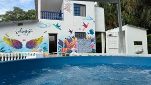 Quinta con Jacuzzi, Cancha de fútbol y Bolirana